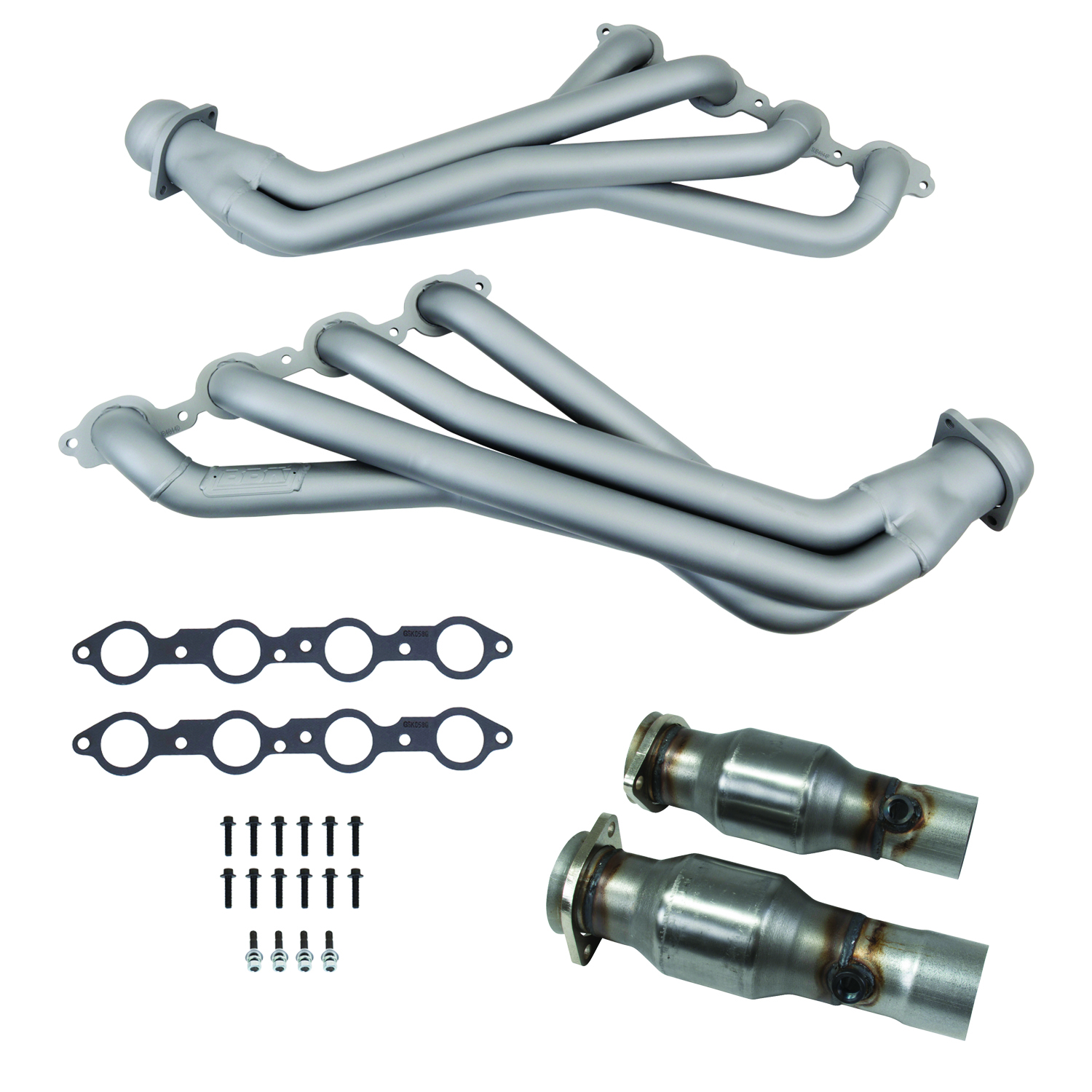 BBK Performance Parts 40443 16-24 CAMARO LT1 1-7/8 LONG TUBE HEADERS PLUS MID PIPES (TITANIUM CERAMIC)